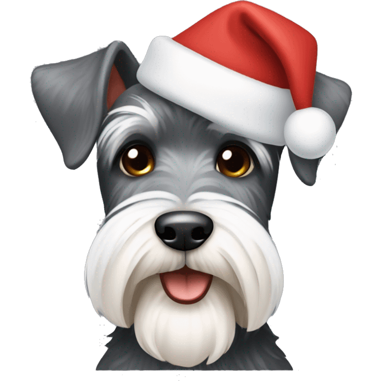 Christmas schnauzer  emoji