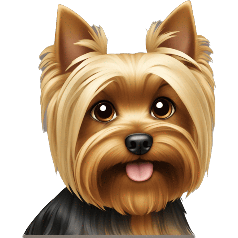 Yorkshire Terrier schwarz braun und blond emoji