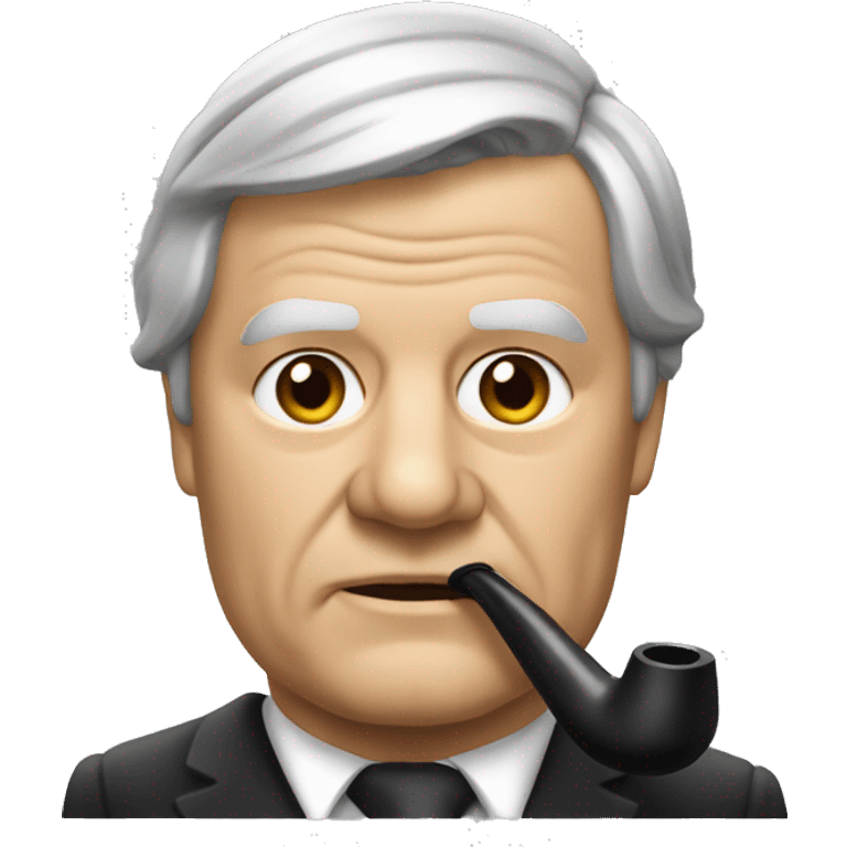 Helmut Schmidt with pipe emoji