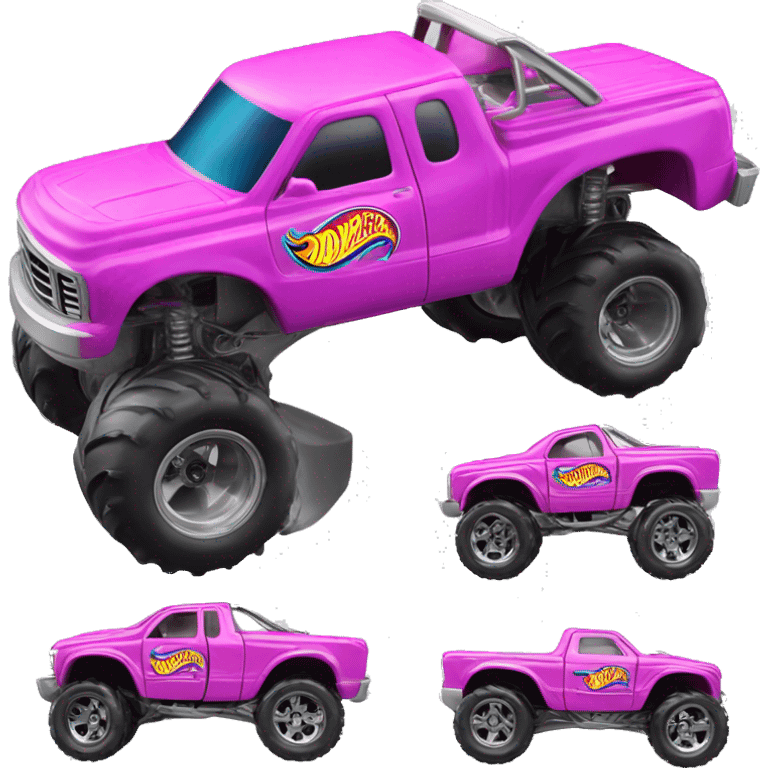 Hot wheels monster truck Barbie 1:24 scale  emoji