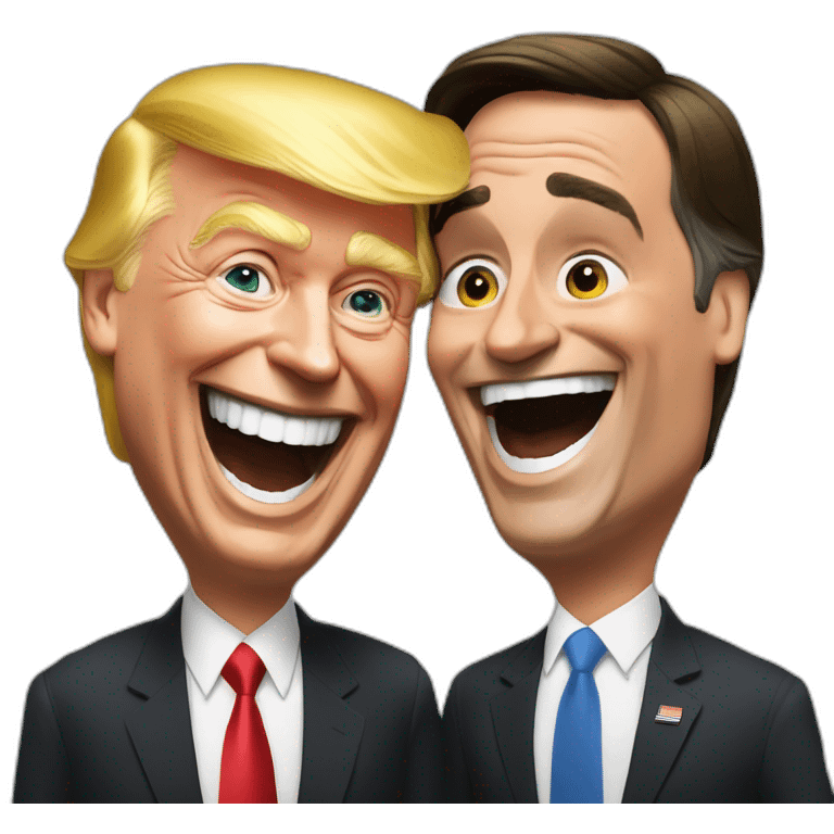 JAIR BOLSONARO LAUGHING WITH TRUMP emoji