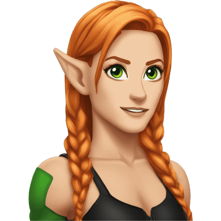 WWE Becky Lynch green eyes elf ears emoji