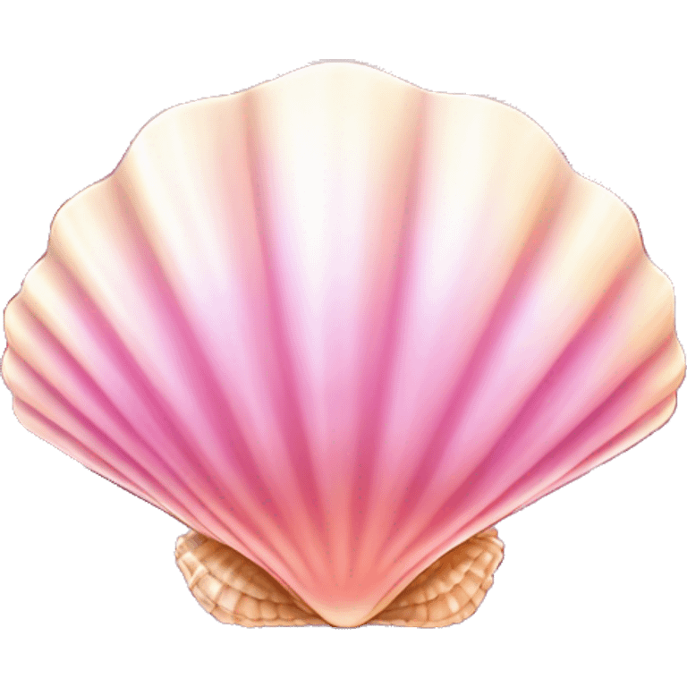 Sparkling pink seashell emoji