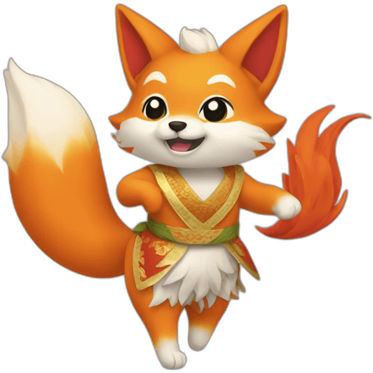 dance Kitsune  emoji