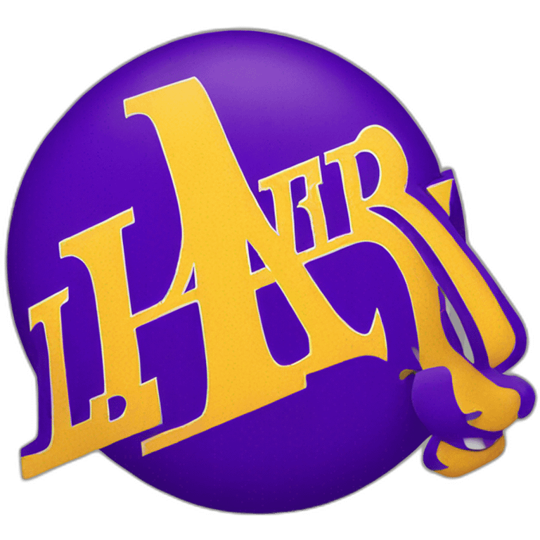 Los Angeles Lakers logo emoji