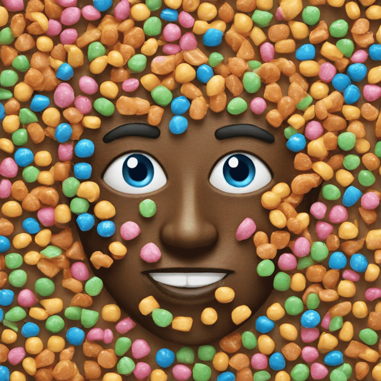 Face made of candy emoji