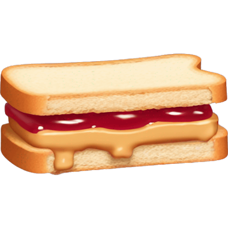 Peanut butter jelly sandwich long horizontally emoji