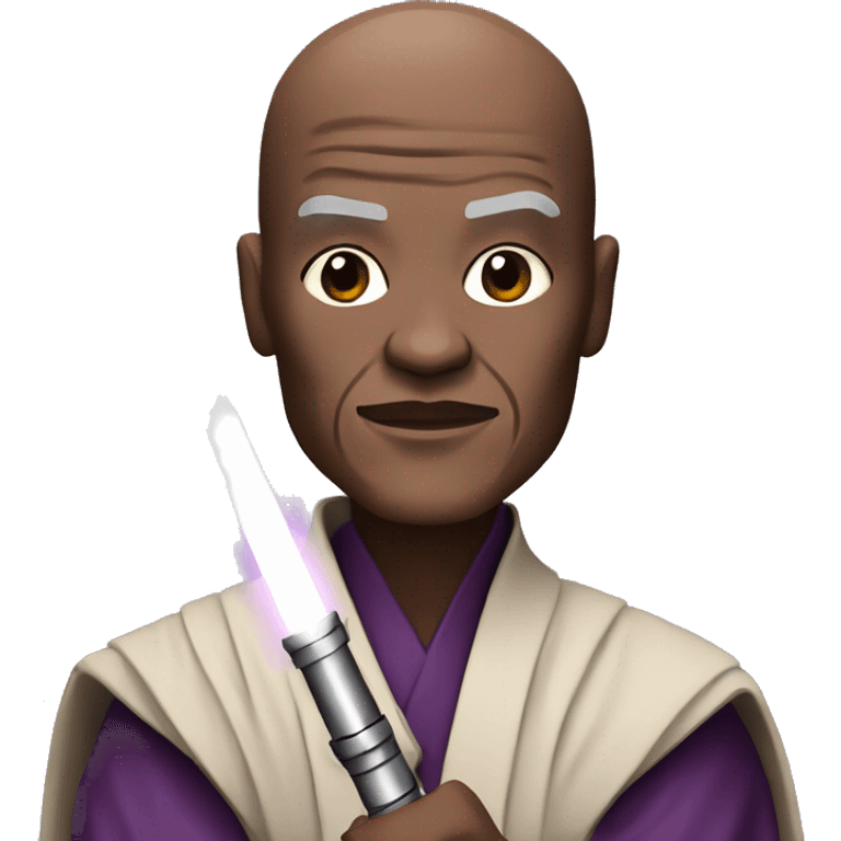 mace windu with purple light saber emoji