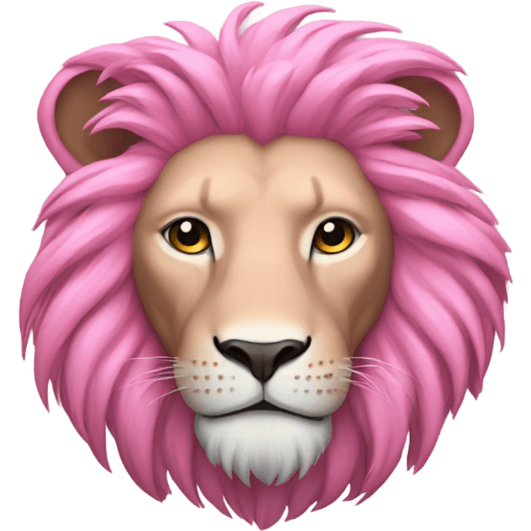 Pink Lion  emoji