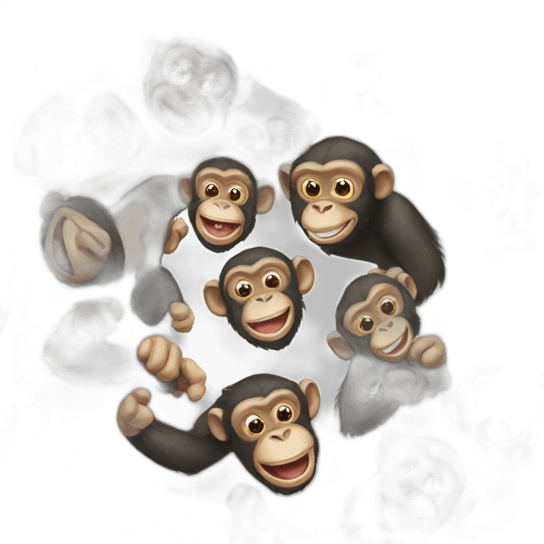 Happy Chimpanzees emoji