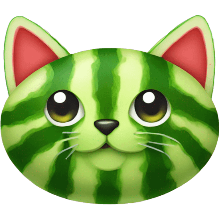 Watermelon cat  emoji