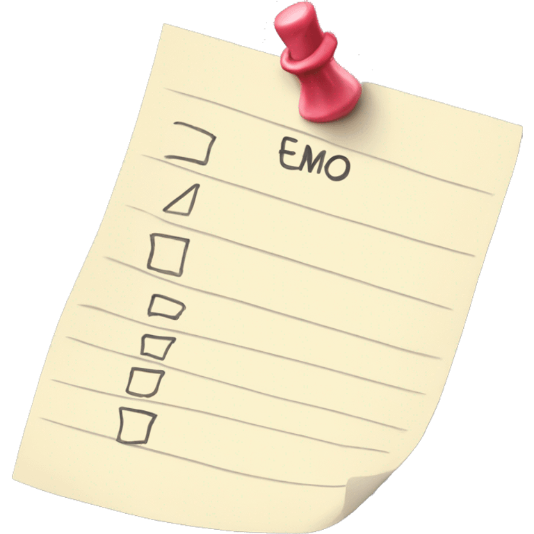 todo list memo note  emoji