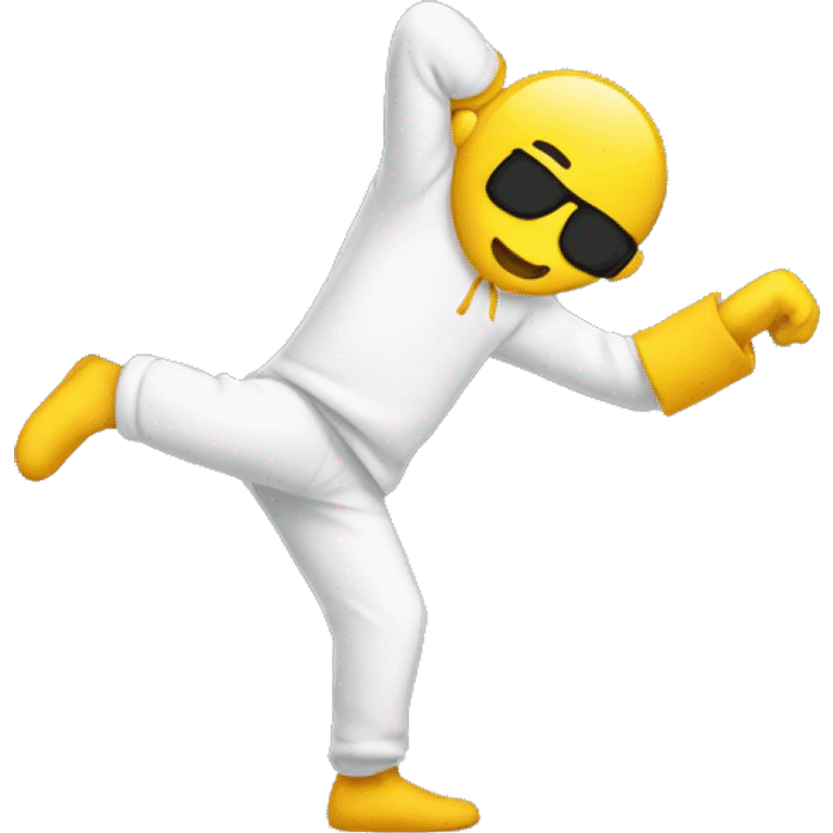 Someone dabbing emoji