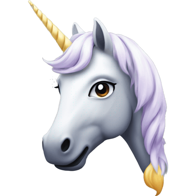 reverse unicorn face emoji