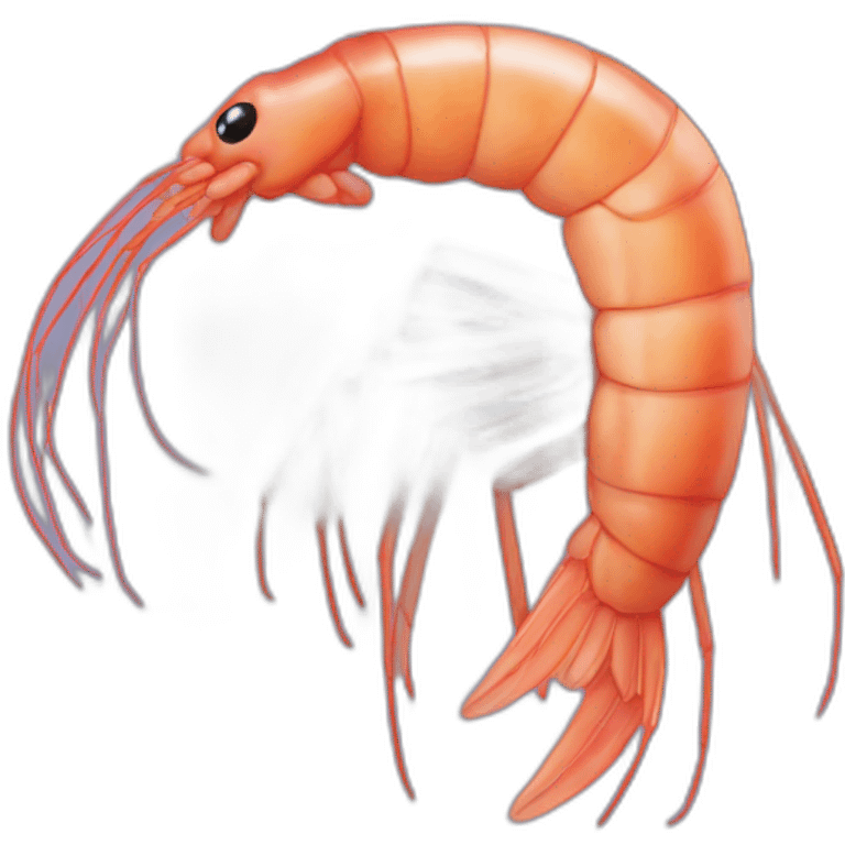 a shrimp that loves languages  emoji