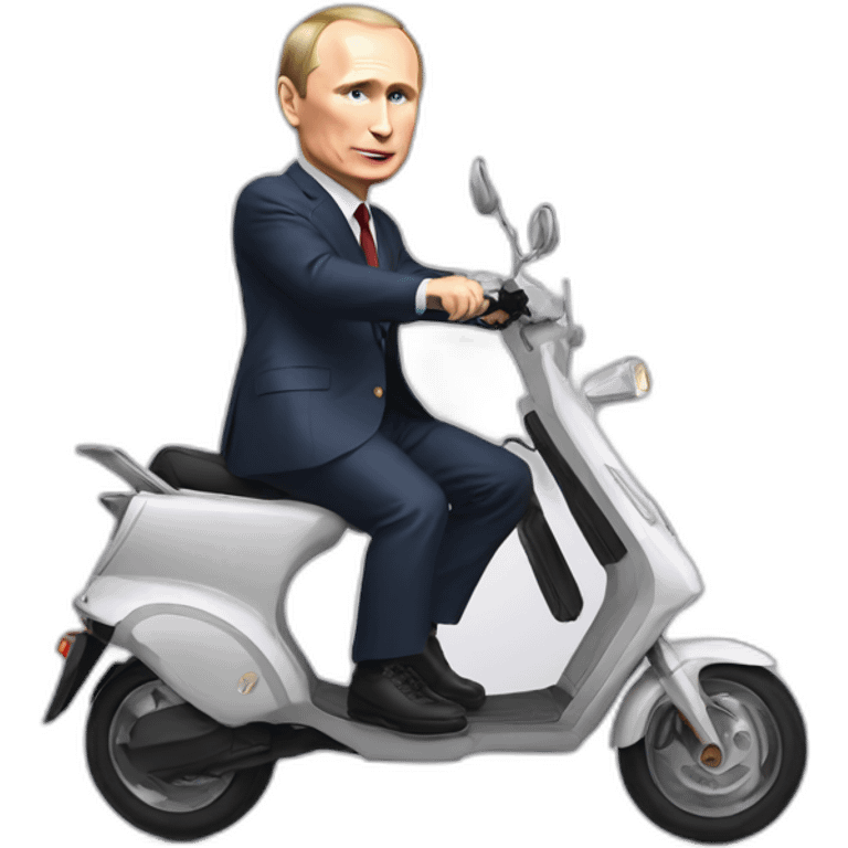 Putin on electric scooter emoji