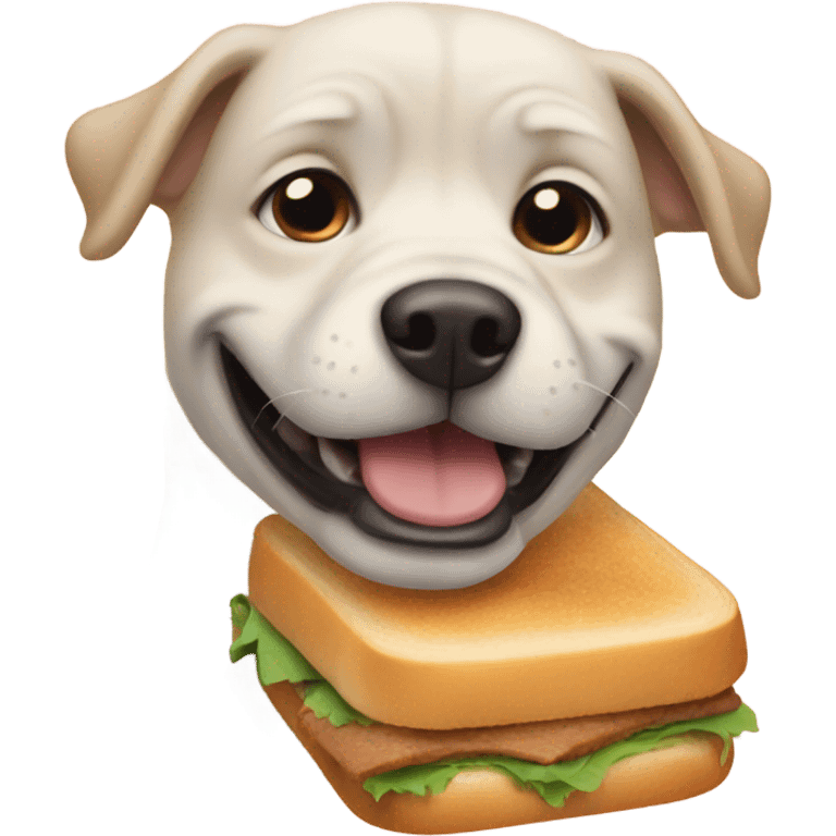 Dog sandwich emoji