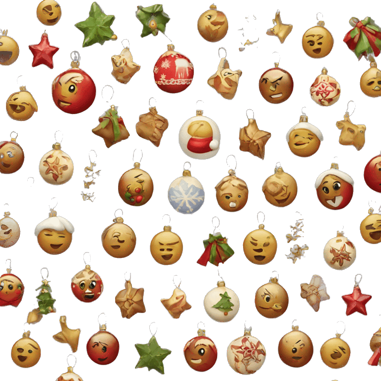  Christmas ornaments  emoji