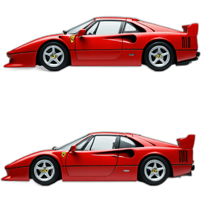 Ferrari f40 in profil emoji