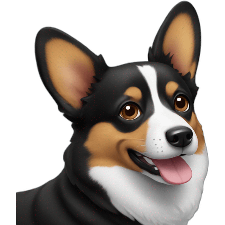 black corgi emoji