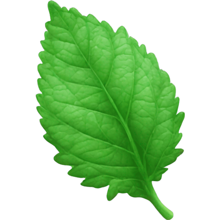 mint leaf emoji