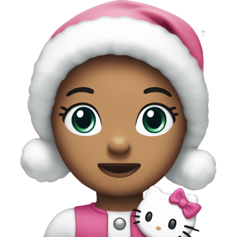 Hello kitty Christmas  emoji