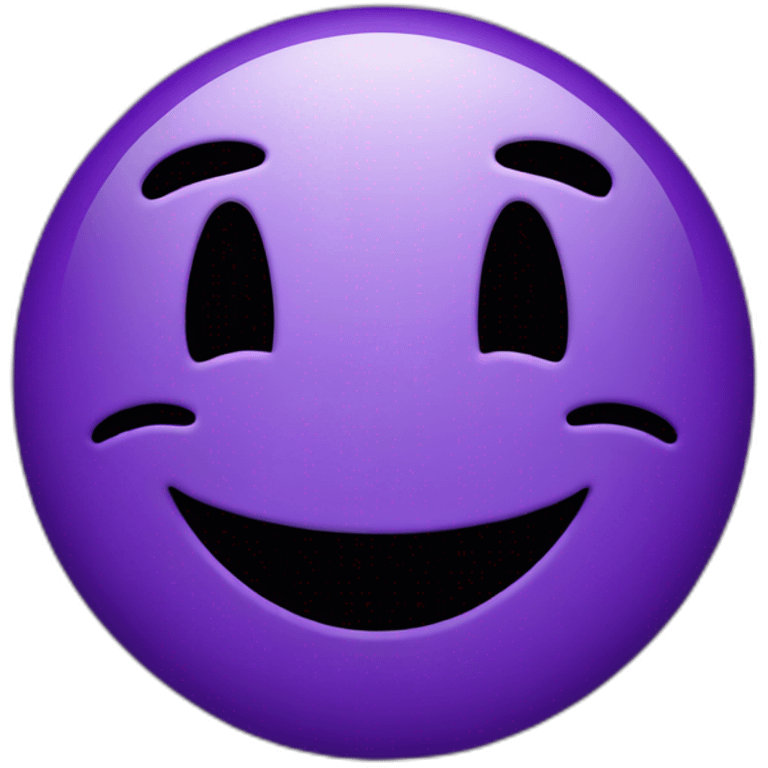 dark purple smiley face emoji