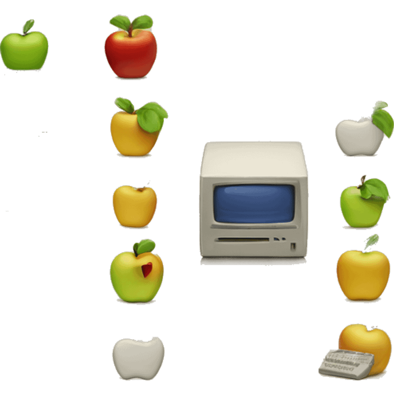 vintage apple mac emoji