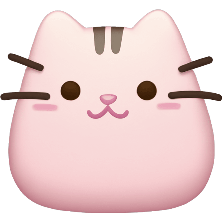 pusheen light pink emoji