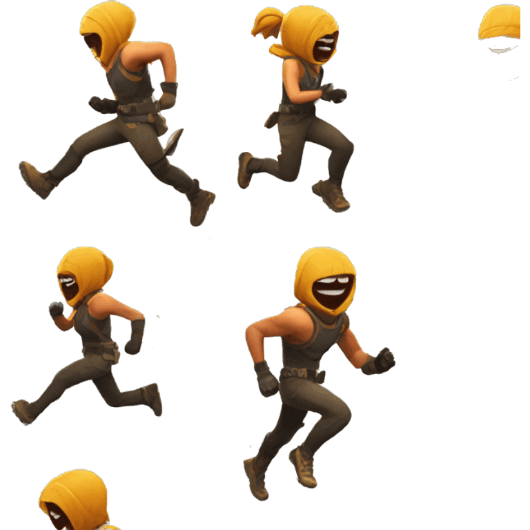 fortnite character running emoji