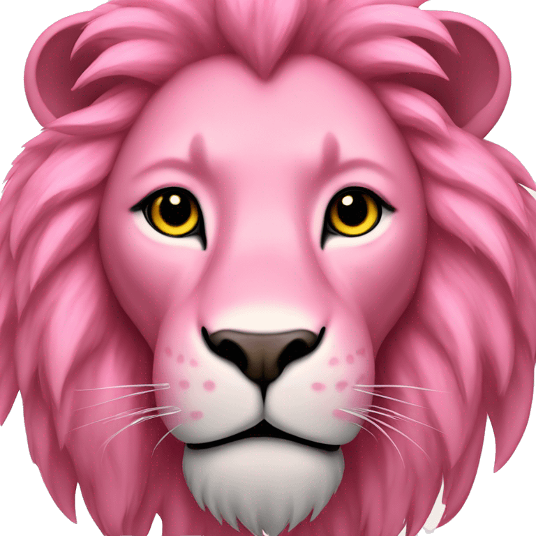 Pink lion emoji