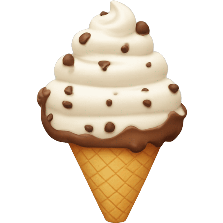 brown ice cream  emoji