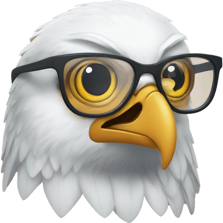 eagle with glasses emoji