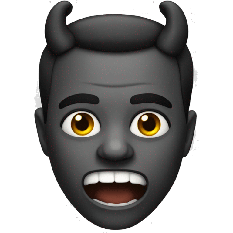 Un diabo con orejas negras emoji