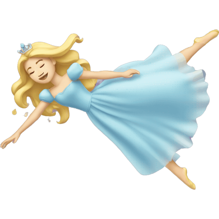 Princess falling over emoji