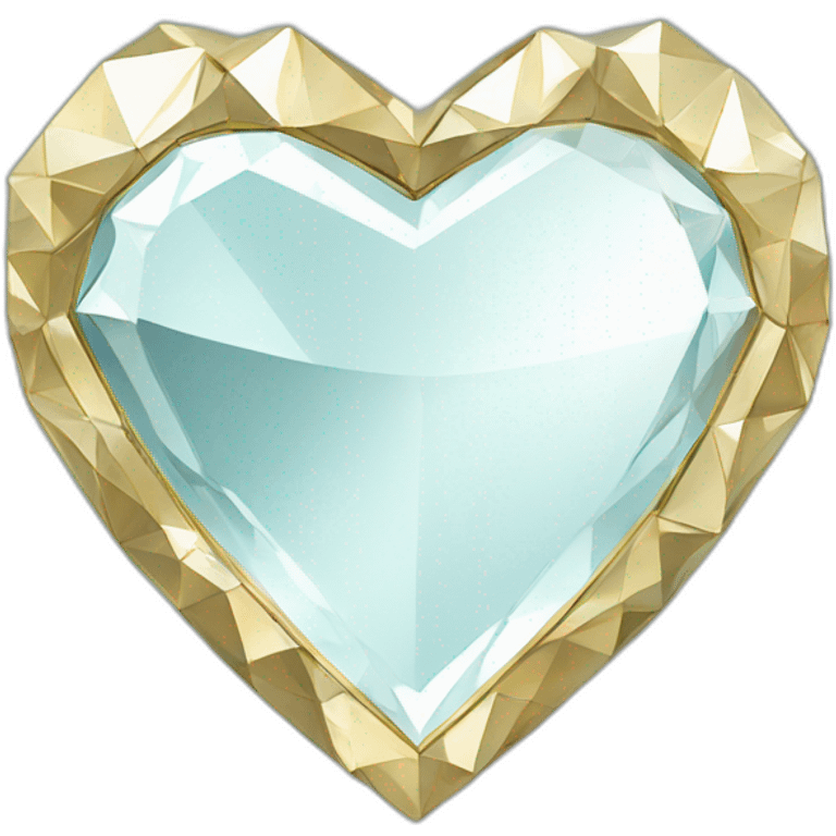 fancy diamond heart mirror emoji