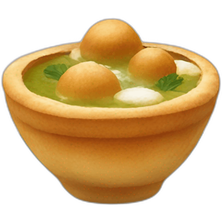 pani puri indian food emoji