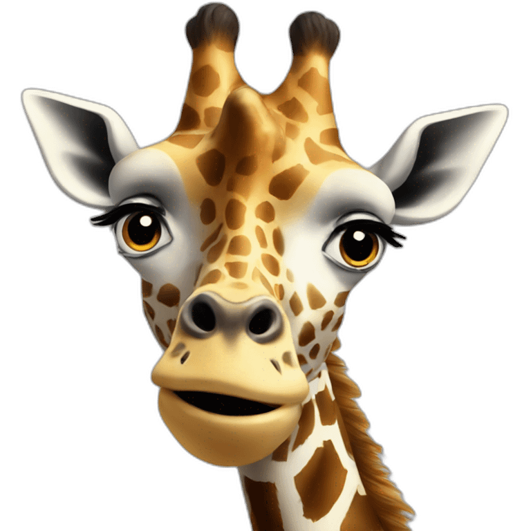 giraffe in shock emoji