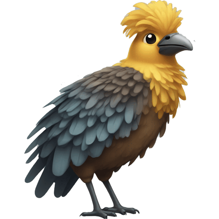  Bird with ruffled feathers  emoji