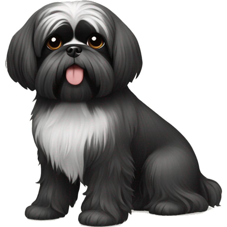 Black Shih tzu emoji