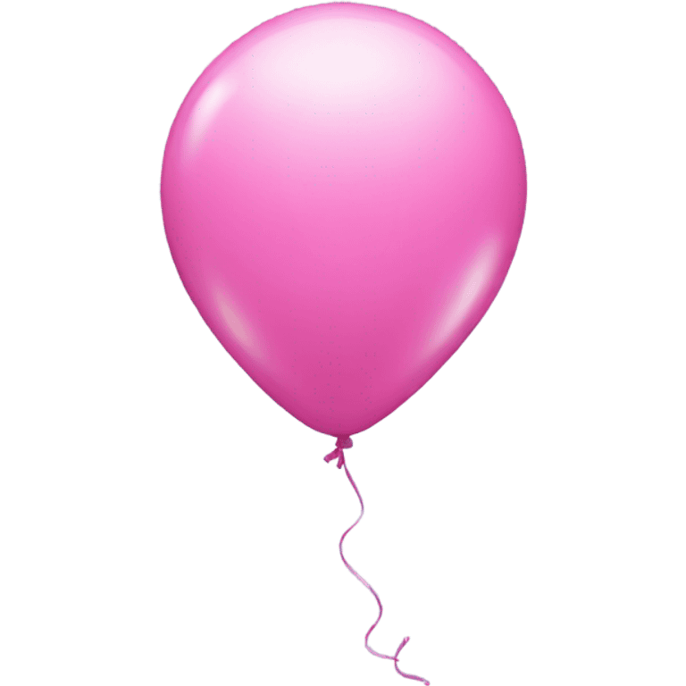 Pink 4 shaped balloon emoji