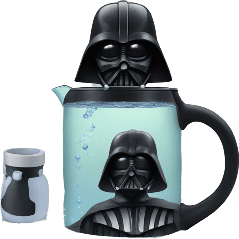 darth vader using a britta jug in the sea emoji