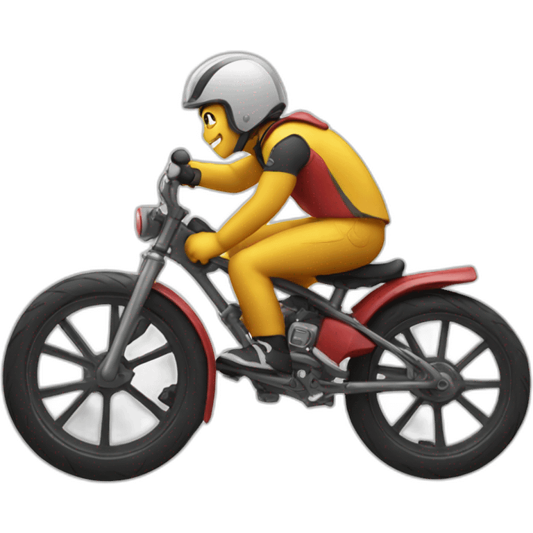 Wheelie on a bike emoji