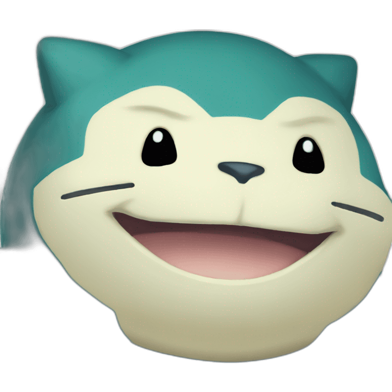 Pixelated Pokémon style Snorlax emoji