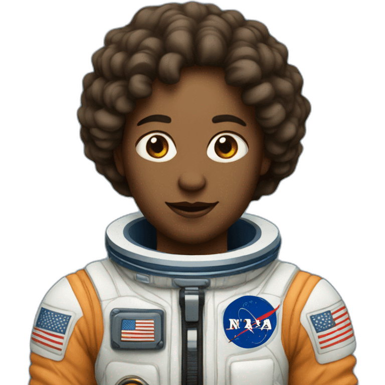 Space explorer with blue spacesuit emoji