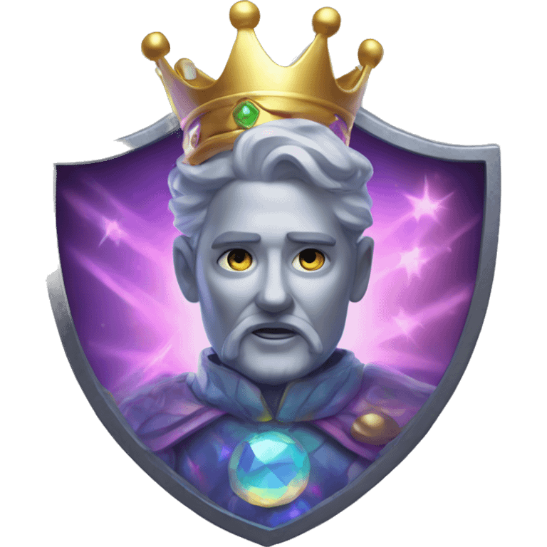 Holographic king card emoji