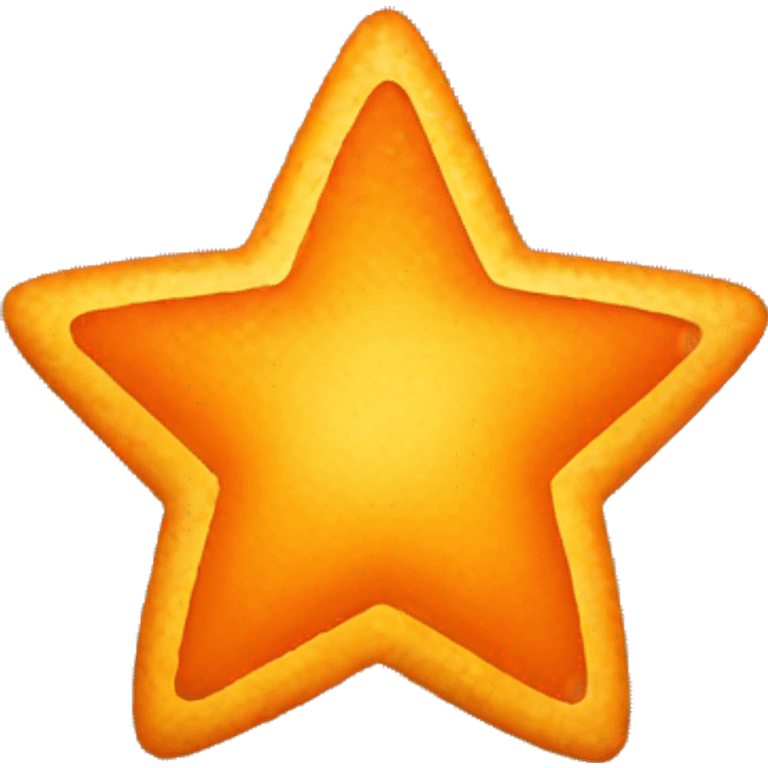 Orange star emoji