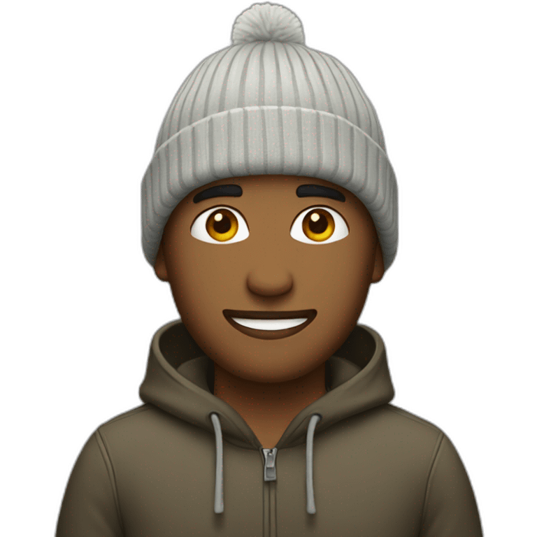 guy with beanie hat emoji