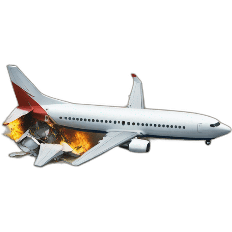 Boeing 737 crash emoji