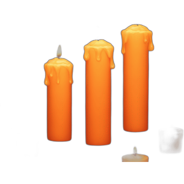 orange candle emoji